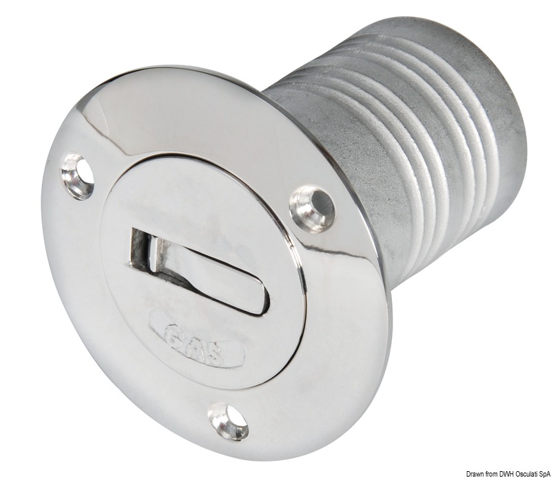 Chromed brass deck plug FUEL 50 mm