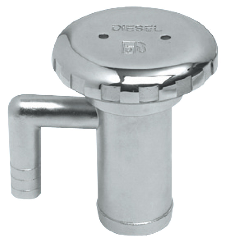 FUEL plug mirror polished AISI316 w/vent 38 mm