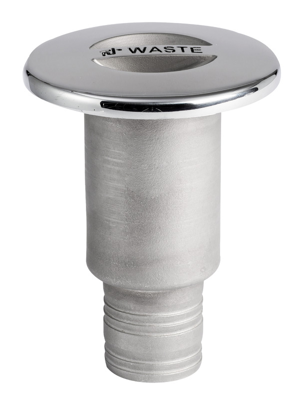 WASTE deck plug polished AISI316 38mm 96.3mm