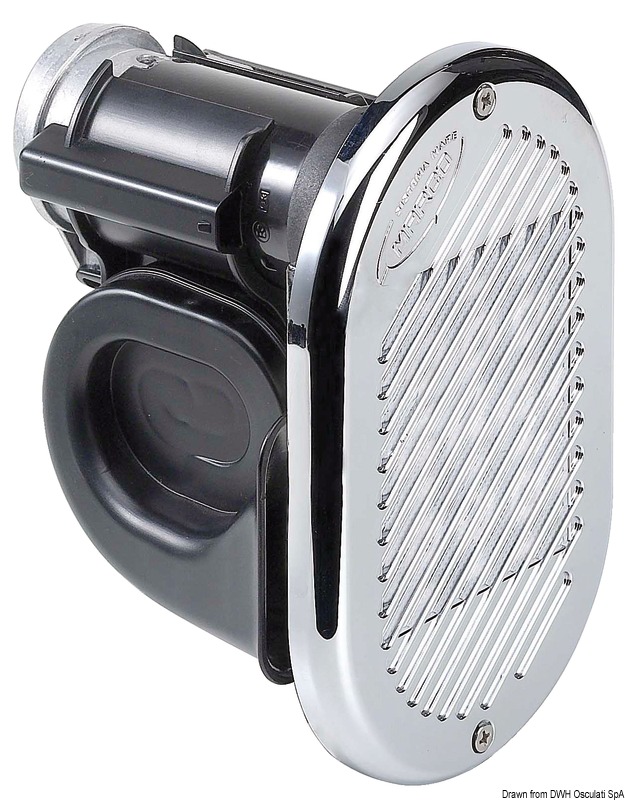 HURRICANE electropneumatic chromed horn 12 V