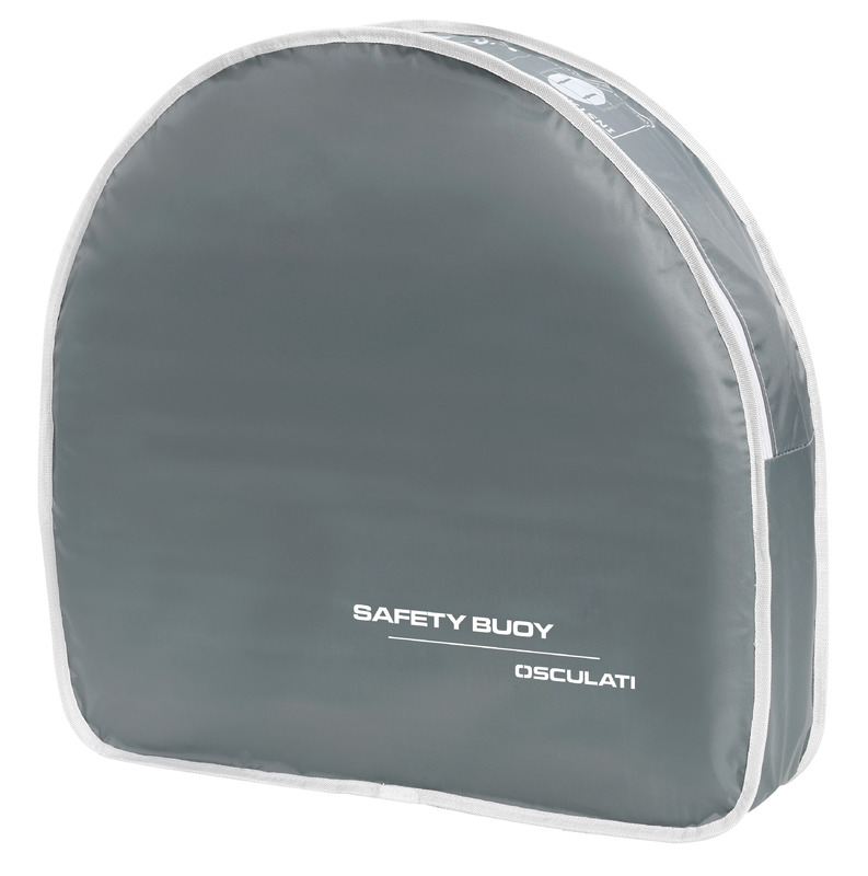 Gray bag for horseshoe lifebuoy