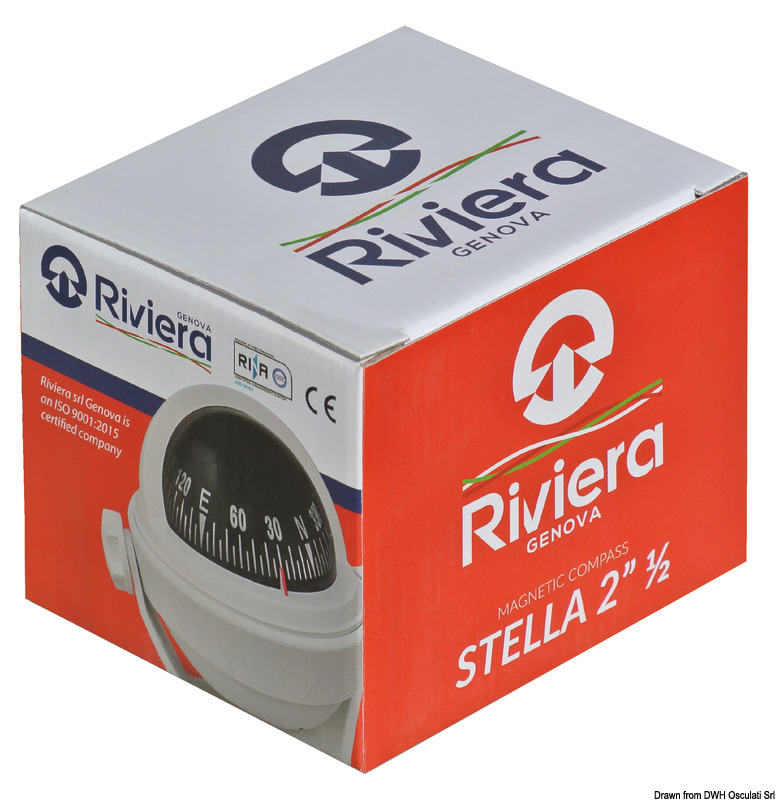 RIVIERA BS1 compass 2"1/2 blue rose/grey body