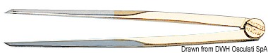 Divider mirror polished brass short 145 mm