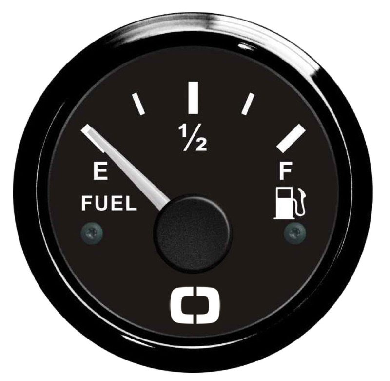 Fuel level gauge 10/190 ohm black/black