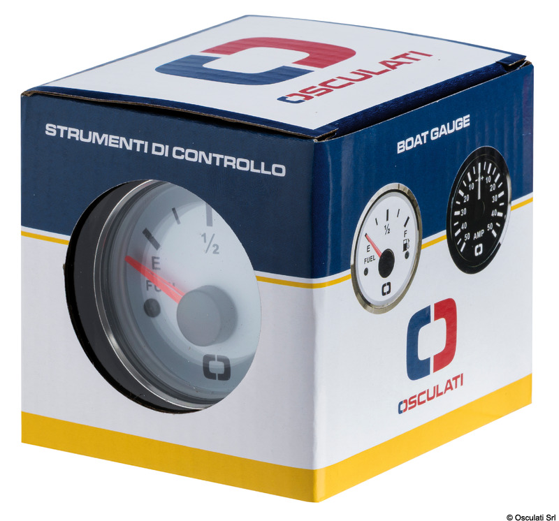 Revolution counter 0-4000 RPM white/glossy