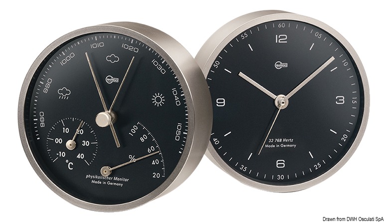 Barigo Pentable black clock