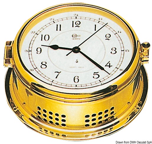 Barigo marine quartz clock w/brass housing 180 mm