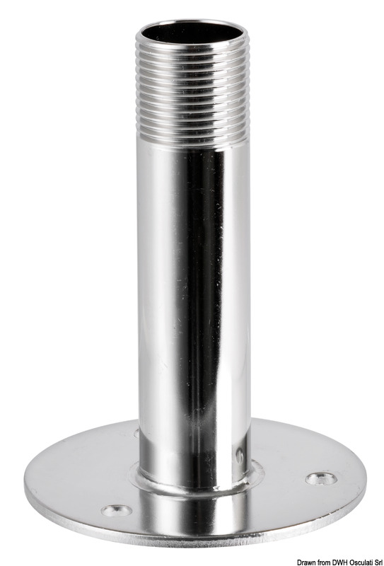Round base for antennas AISI316 106 mm