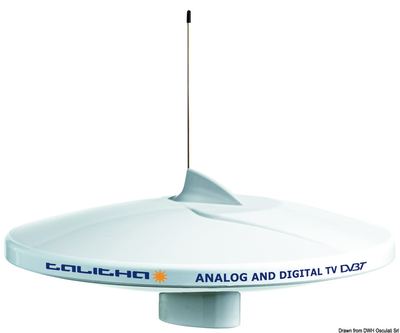 GLOMEX Talitha AGC/DAB AM-FM TV antenna white