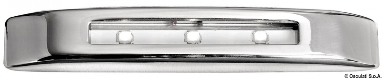 Courtesy light 0,3W front white LEDs AISI316 IP67 3000K 60Lumen