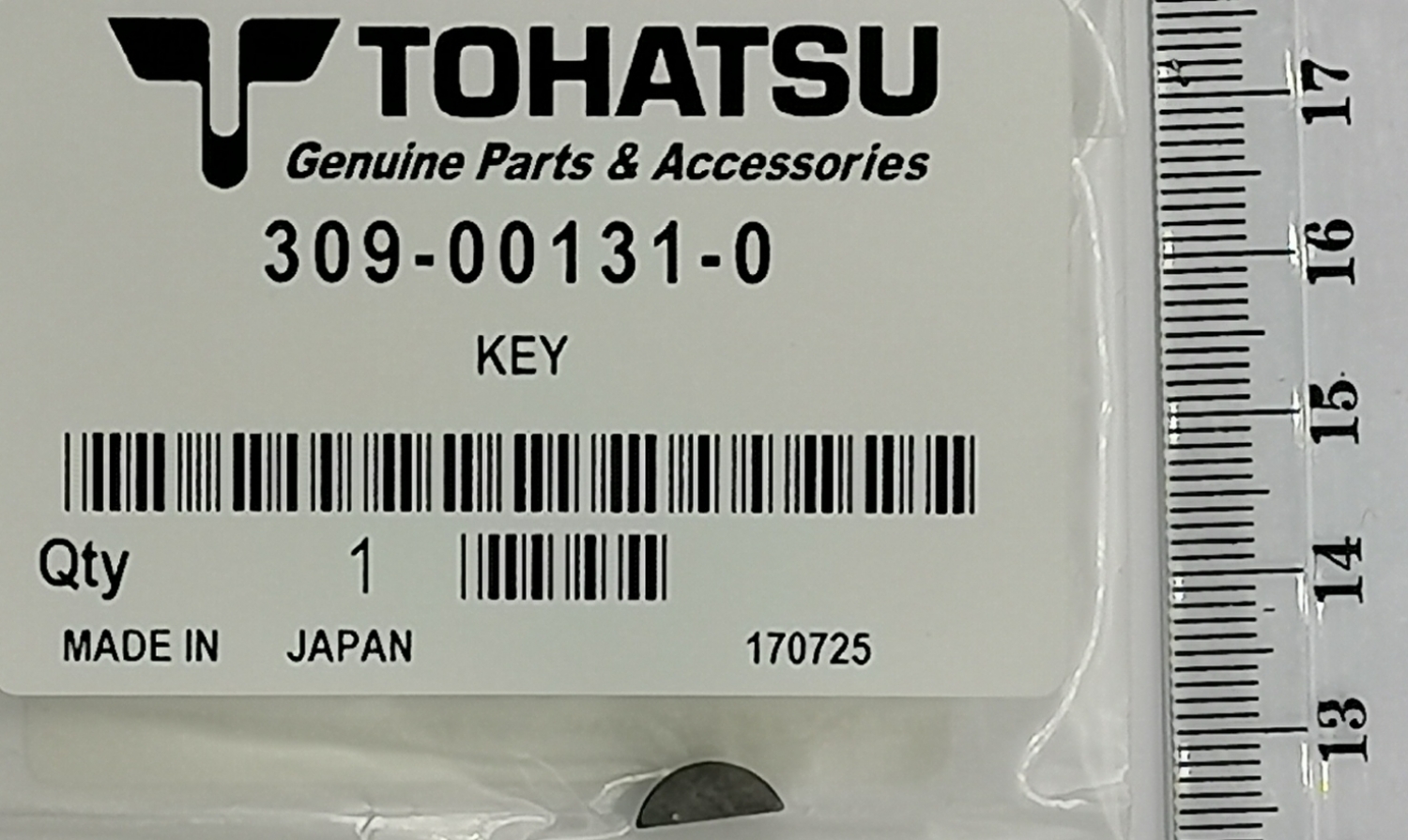 Magneto key 3mm TOHATSU Mercury 28-95229