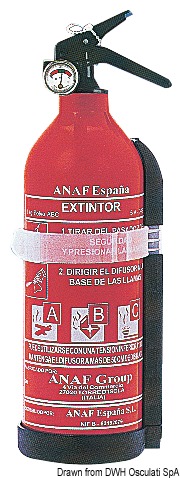 Powder extinguisher 1 kg 5A 34B C UK/France