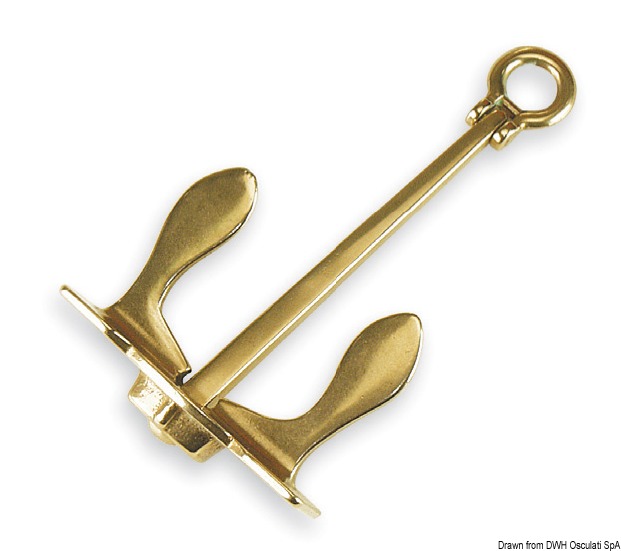 Anchor-shaped keyring 50 mm