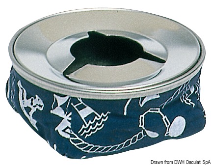 SS ashtray blue