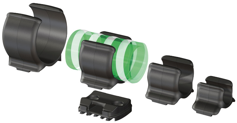 TRUDESIGN saddle clip black 20-27 mm