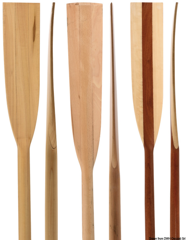 Fir wood oar 220 cm
