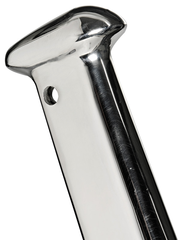 Mirror polished AISI316 flagstaff  wing-shape610mm