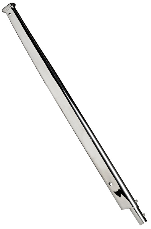 Mirror polished AISI316 flagstaff wing-shape900mm