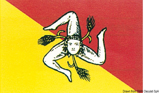 Flag Sicily 30 x 45 cm