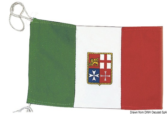 Italian ensign merchant navy 40 x 60 cm