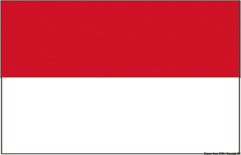 Flag Principality of Monaco 30 x 45 cm