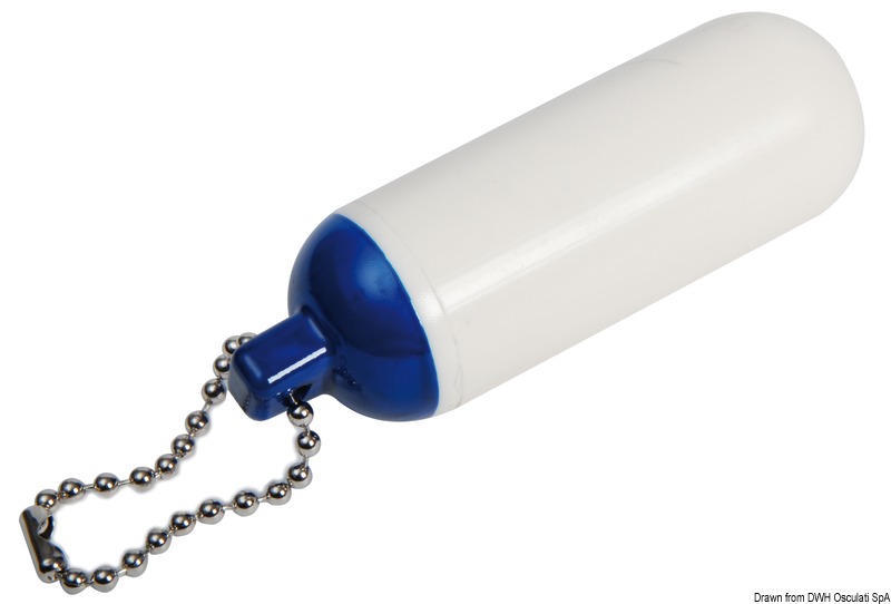 Long fender keyring blue/white