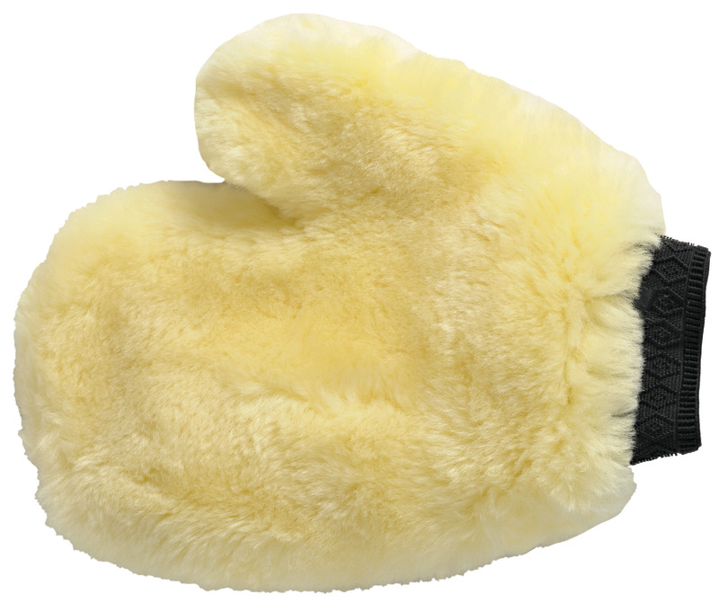 Lamb wool mitt