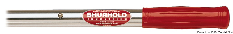 Telescopic aluminium handle 160/274 cm
