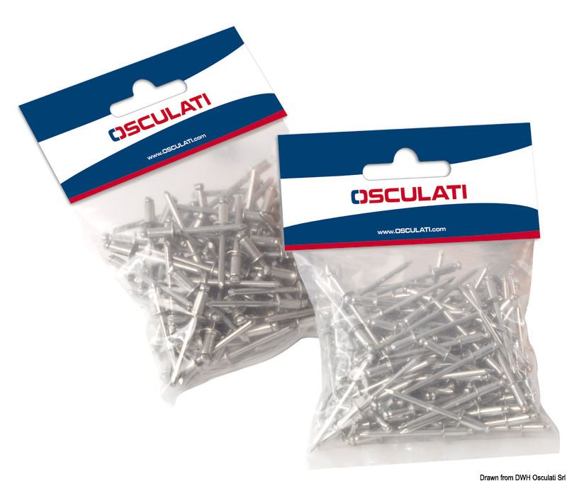 SS stud standard head 4x14 mm 100-pcs display bag