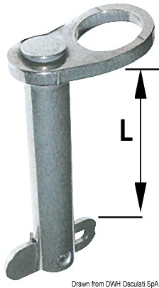 Drop nose pin AISI 316 40 mm Ø 8 mm B