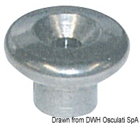 Tarpaulin button large head AISI 316 12.5 mm