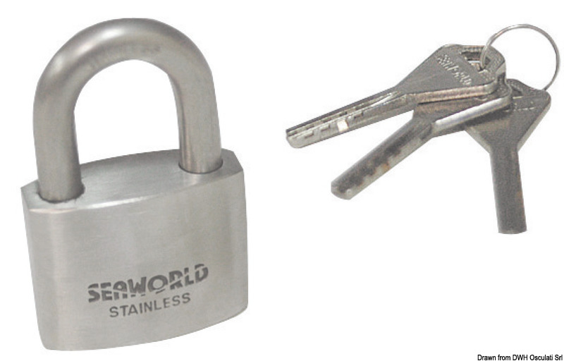 Heavy duty AISI316 padlock arc 40 mm