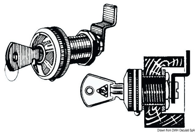Nickel-plated cylinder lock