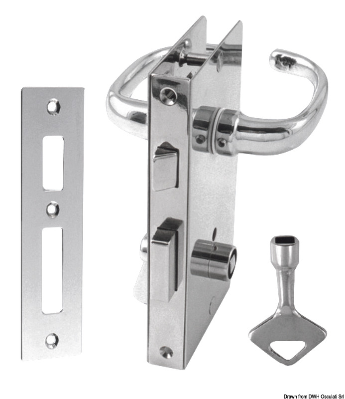 Lock w/handle left