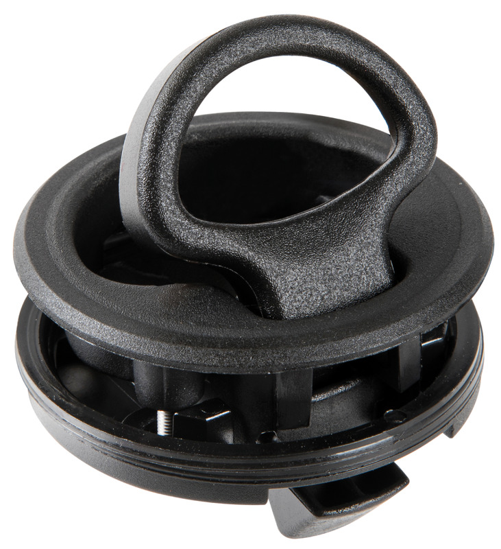 Flush pull latch black nylon without lock