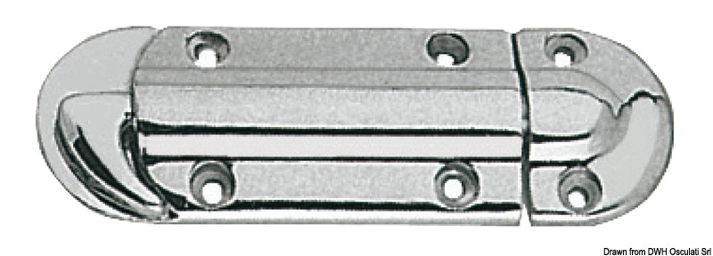 Chromed brass spring doorstop