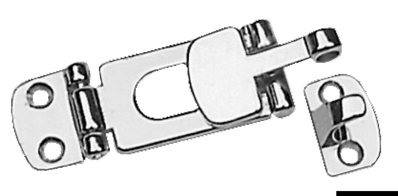 Chromed brass lever locking 82x30 mm