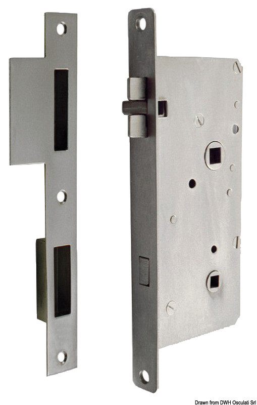 Chromed brass vibration dampening lock right