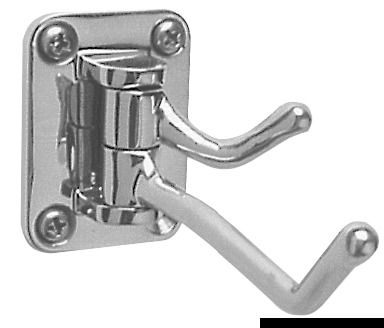 2-hook coat hanger AISI316 38x53 mm
