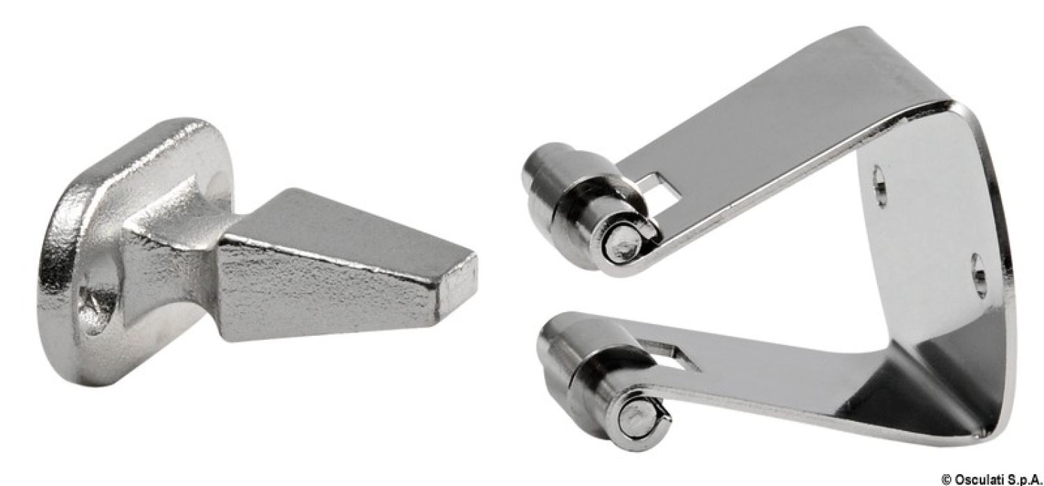 Doorstopper with S.S. support rolls 34x20mm
