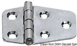 SS hinge 51.5x27 mm