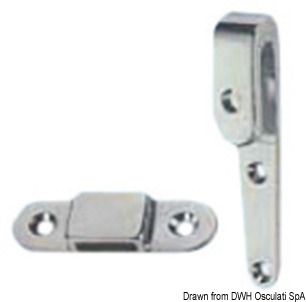 Chromed brass ladder hook