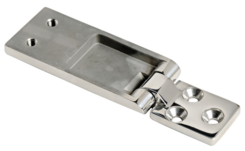 Piramid hinge mirror-polished AISI316 70x30 mm