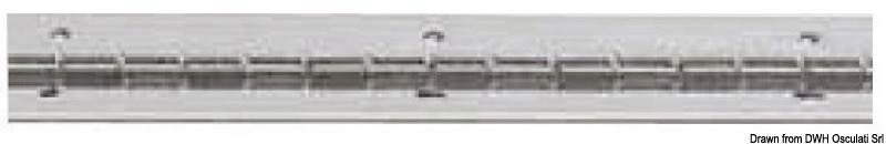 Hinge 2m-bar mirror-polished SS 40 mm
