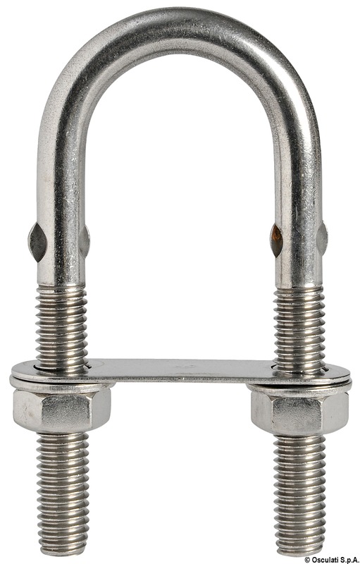 SS U-bolt w/rod 90mm x M10 mm