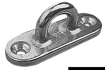 Eyebolt AISI316 w/2 screws 75 mm