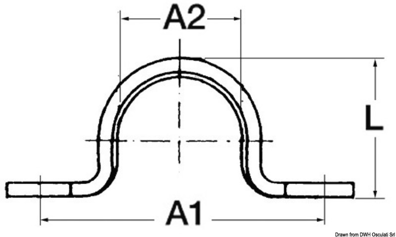 SS forged eye bridge 28 mm