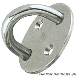 Plate w/U-bolt 8 mm