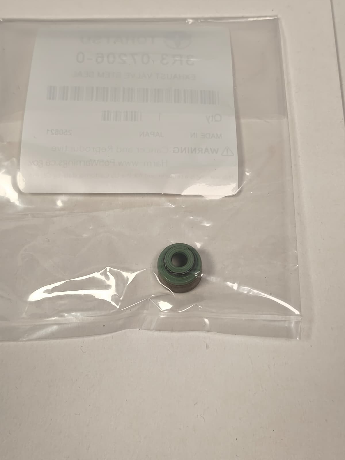 Exhaust valve seal