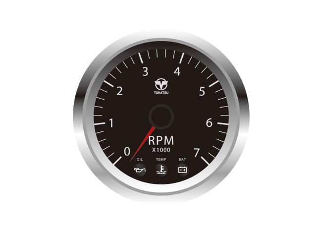 Tohatsu tachometer MFS40/50/60A Black 3 signal lamps